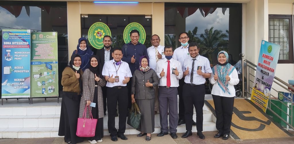 PEMANTAPAN PTSP, PTUN PEKANBARU KUNJUNGI PN PELALAWAN